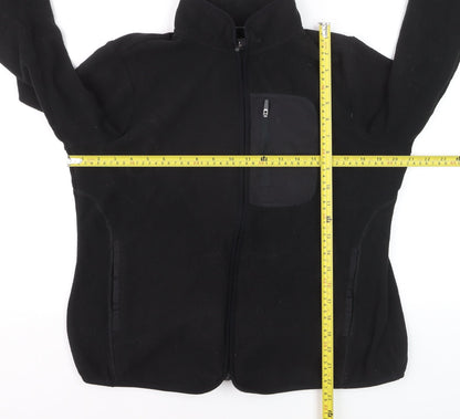 Marks and Spencer Goodmove Men's Black Fleece Track Jacket Size L