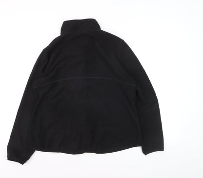 Marks and Spencer Goodmove Men's Black Fleece Track Jacket Size L