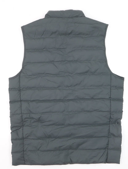 Marks and Spencer Men's Grey Puffer Gilet M Regular Water Resistant
