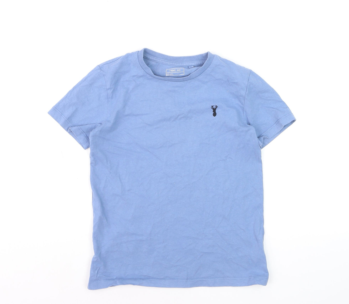 NEXT Boys Blue Cotton Crew Neck Short Sleeve Basic T-Shirt 9 Years