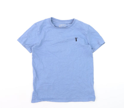 NEXT Boys Blue Cotton Crew Neck Short Sleeve Basic T-Shirt 9 Years