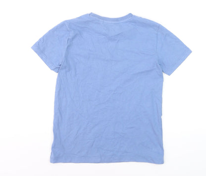 NEXT Boys Blue Cotton Crew Neck Short Sleeve Basic T-Shirt 9 Years