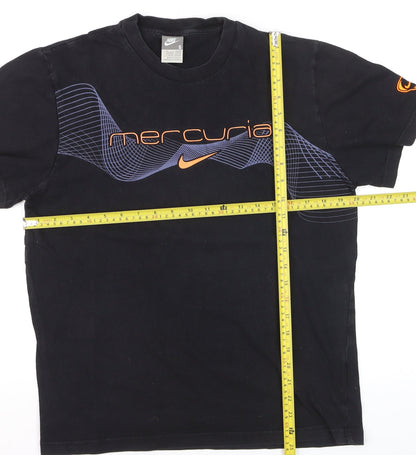 Nike Men's Black Mercurial Graphic T-Shirt Small Cotton Crew Neck
