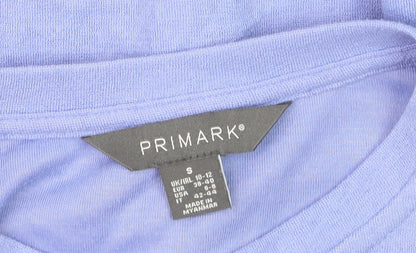 Primark Women’s Purple Cotton Cropped Button Cardigan Size S