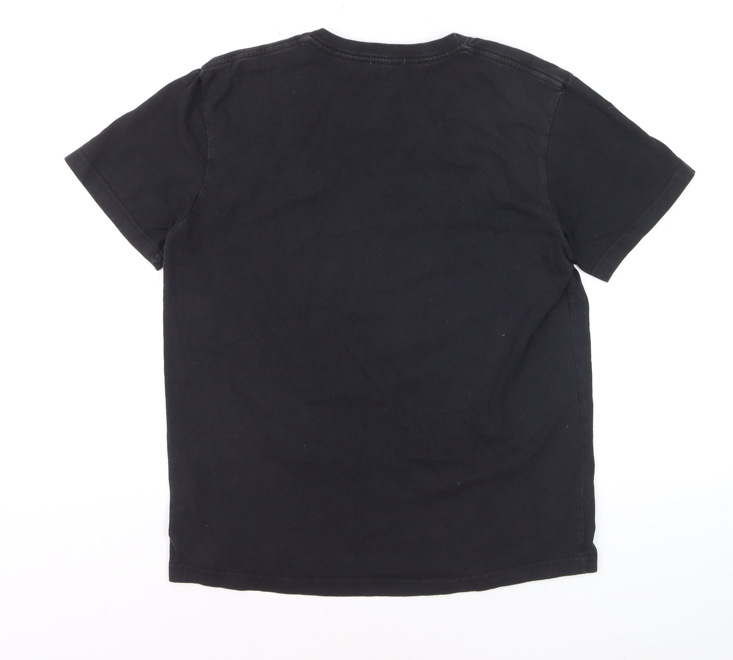 Moncler Men’s Black XL Logo Cotton Crew Neck Short Sleeve T-Shirt