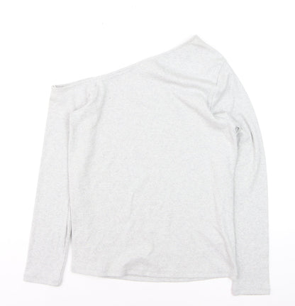Marks and Spencer Women’s Grey One Shoulder Long Sleeve Top Size 18