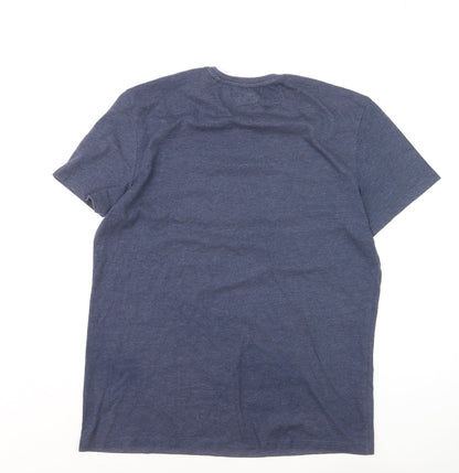 Tu Star Wars Men's Blue Graphic Print Crew Neck T-Shirt Size L