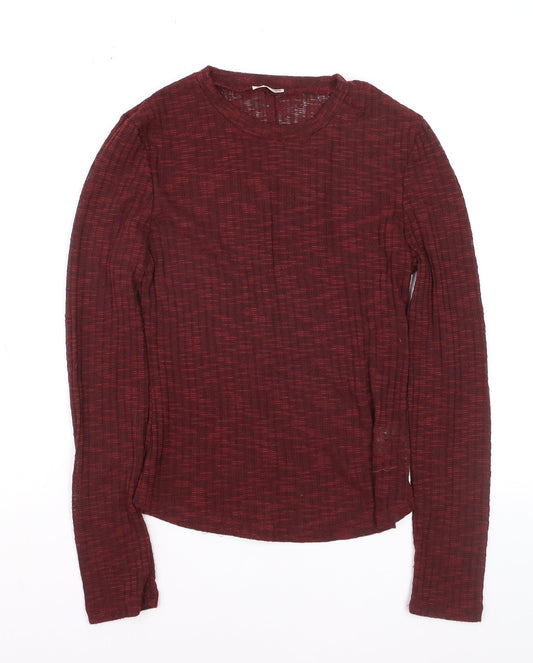 Fat Face Womens Red Knit Long Sleeve Pullover Jumper M