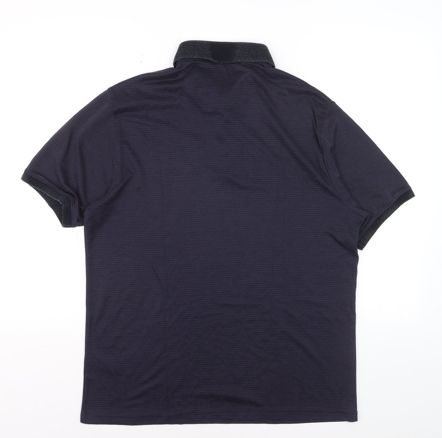 Marks and Spencer Men's Blue Regular Fit Polo Shirt Size M