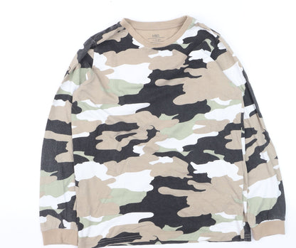 Marks and Spencer Boys Multicoloured Camouflage Long Sleeve T-Shirt 11-12 Years