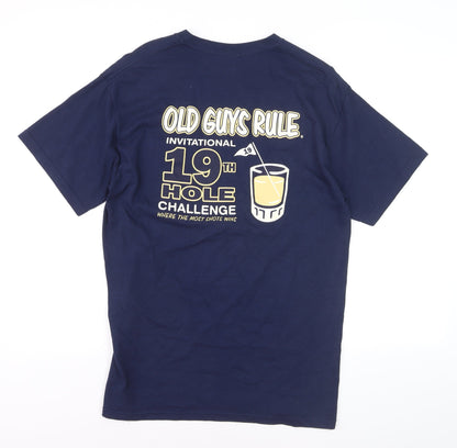 Old Guys Rule Men's Navy 19th Hole Challenge Cotton T-Shirt Size M