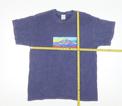 Urban Outfitters Men's Blue Montana Graphic Print T-Shirt Size S