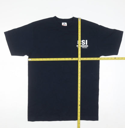 Alstyle Apparel Men's Black CSI Las Vegas Cotton T-Shirt Medium