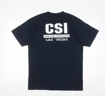 Alstyle Apparel Men's Black CSI Las Vegas Cotton T-Shirt Medium