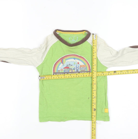 Little Bird Unisex Baby Green Long Sleeve Graphic T-Shirt 18-24 Months