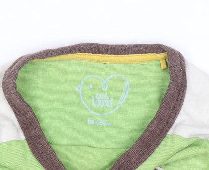 Little Bird Unisex Baby Green Long Sleeve Graphic T-Shirt 18-24 Months