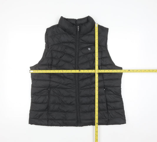 Reaktiv x Oti Mabuse Men's Black Puffer Waistcoat Size L Lightweight