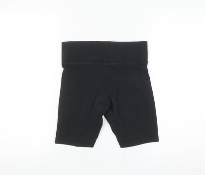 Nike Womens Black Small Biker Shorts Stretch Gym Training Activewear