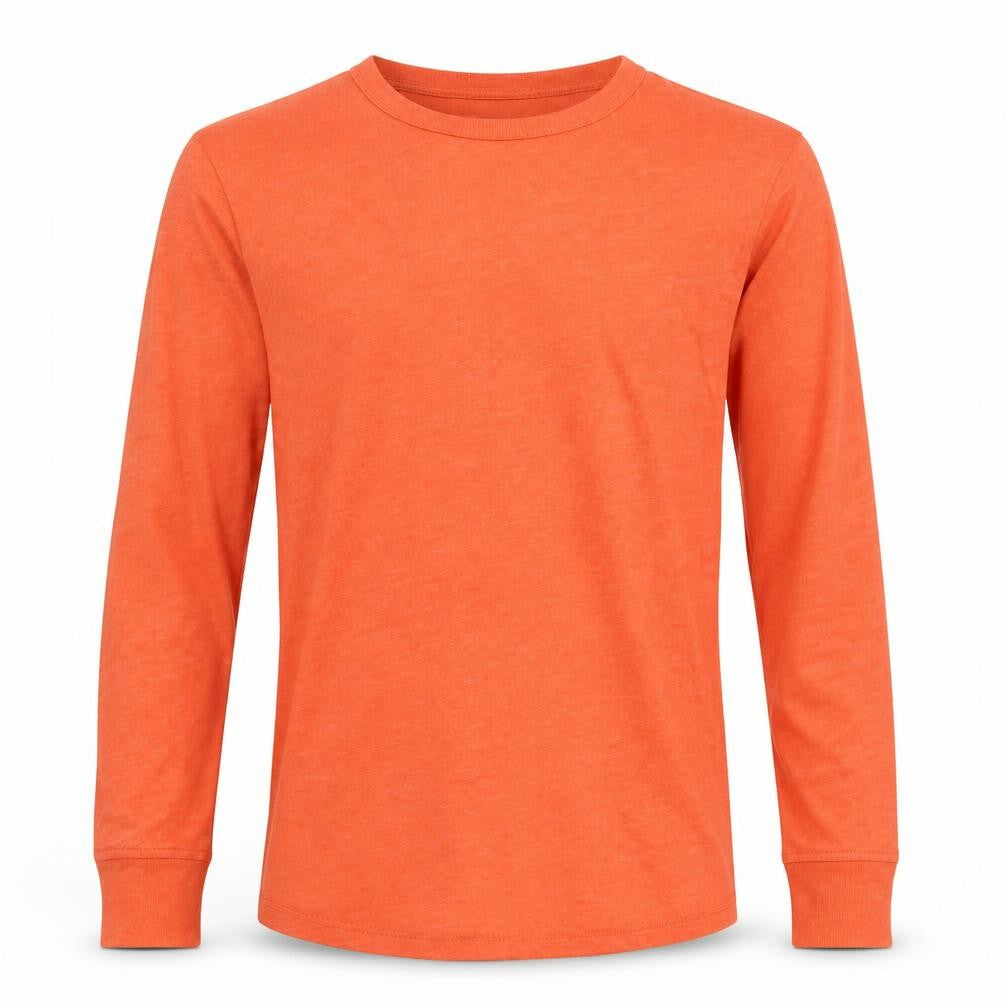 GAP Kids Boys Orange Long Sleeve Cotton Blend T-Shirt XL 12-13 Years