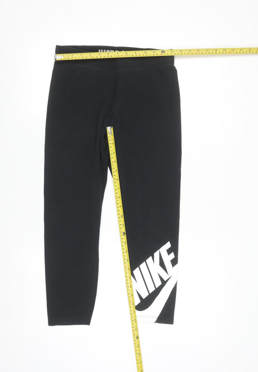 Nike Womens Black Medium Leggings Athleisure Sports Gym Trousers