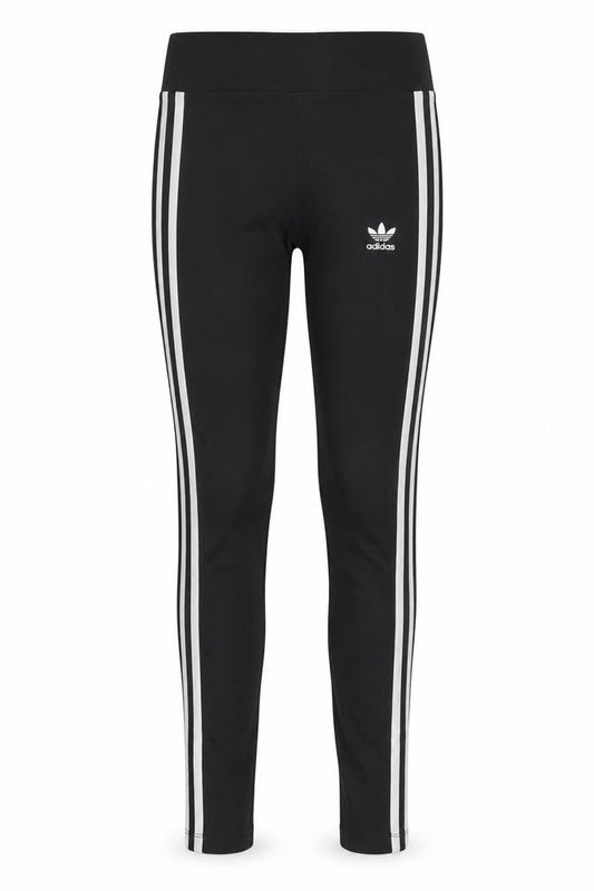 Front view of Adidas Women’s Black Ankle Leggings, size UK 8, Stretch Cotton