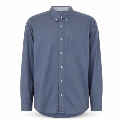 Next Men Blue Cotton Long Sleeve Button-Down Shirt M