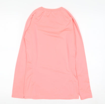 Dunnes Stores Women's Pink Long Sleeve Active T-Shirt XS
