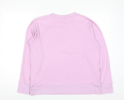 DKNY Sport Women's Pink Pullover Sweatshirt Size M Cotton Blend