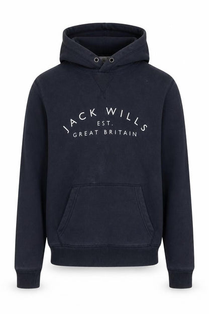 Jack Wills Men's Navy Blue XS Pullover Hoodie with Logo