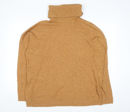 Vila Men’s Brown Roll Neck Knit Jumper XL Regular Fit Pullover