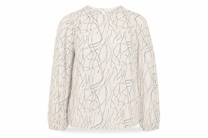 Vila Womens Beige Patterned Viscose Tunic Blouse Size 12