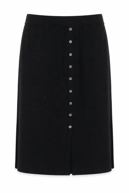 Dunnes Womens Black 2XL Knee Length Button Pencil Skirt