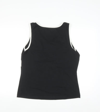 Tek Gear Women's Black XL V-Neck Colourblock Active Tank Top