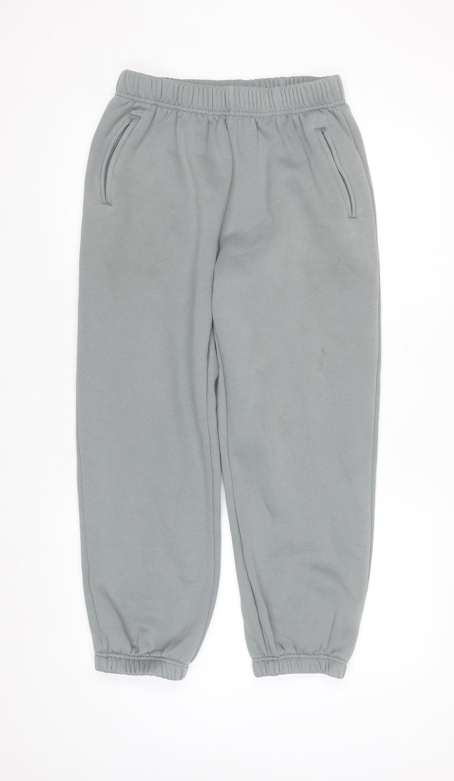 Season 6 Men's Grey Fleece Sweatpants L Relaxed Fit Cotton Joggers