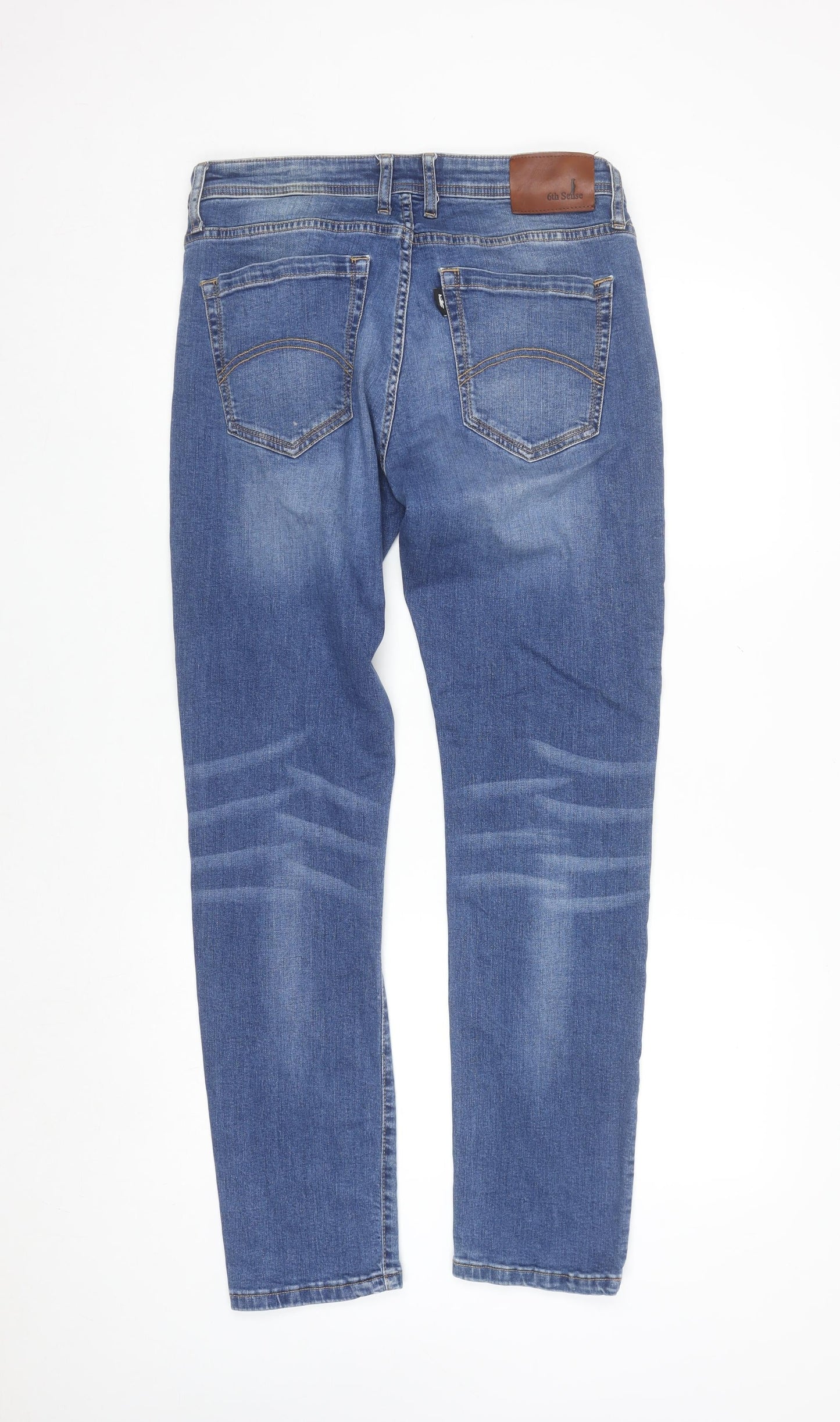 6th Sense Men's Blue 34/32 Tapered Denim Jeans