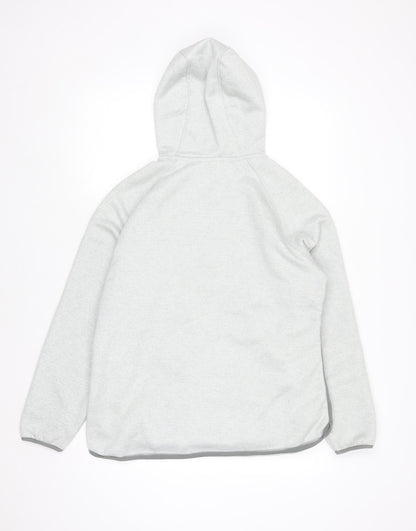 Craghoppers Women Grey Fleece Hooded 1/2 Zip Sweatshirt UK 12