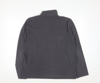 Regatta Mens Grey Fleece 1/4 Zip Pullover Sweatshirt L