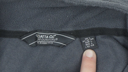 Regatta Mens Grey Fleece 1/4 Zip Pullover Sweatshirt L