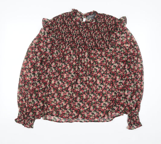 Primark Women’s Multicoloured Floral Ruffle Tunic Blouse Size 20