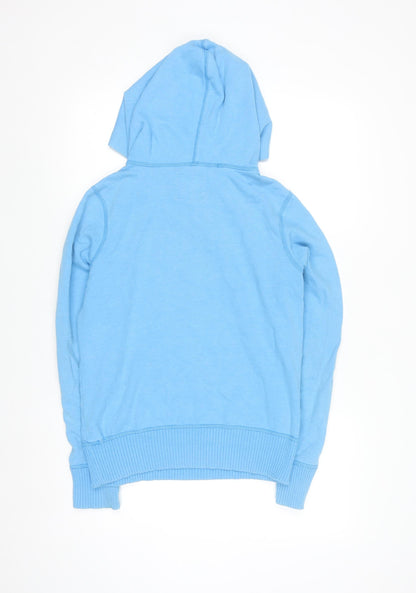 American Eagle Outfitters Women Blue Pullover Hoodie Size M LOVE Print