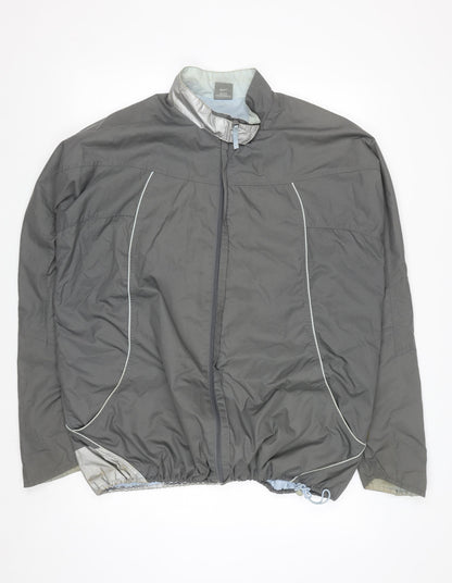 Nike Men's Grey XL Windbreaker Jacket Lightweight Zip Sportswear