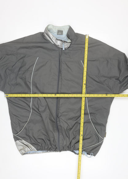 Nike Men's Grey XL Windbreaker Jacket Lightweight Zip Sportswear
