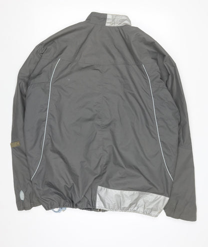 Nike Men's Grey XL Windbreaker Jacket Lightweight Zip Sportswear
