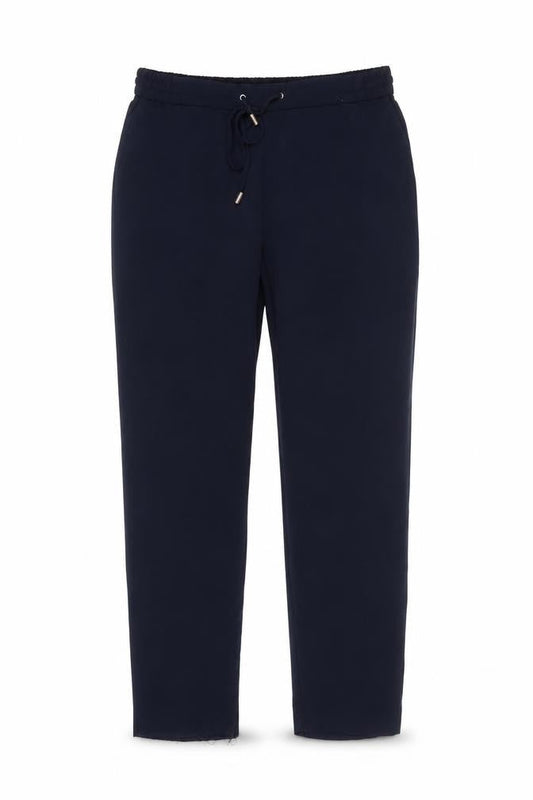 Dunnes Stores Women's Black Size 8 Jogger Trousers with Drawstring Waist