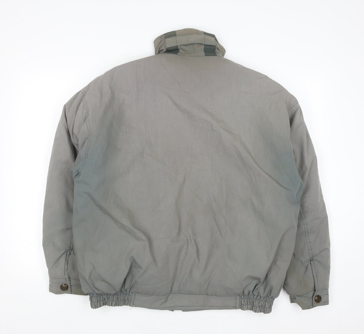 C&A Men's Grey 40 Regular Mid-Length Casual Polyester Cotton Jacket