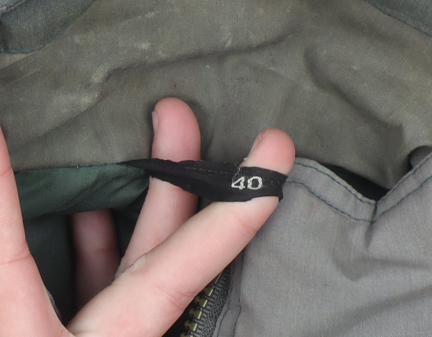 C&A Men's Grey 40 Regular Mid-Length Casual Polyester Cotton Jacket