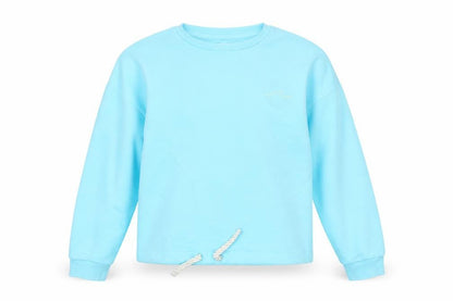 Marks & Spencer Girls Blue 12-13 Years Pullover Sweatshirt with Drawstring