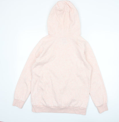 Reserved Girls Pink Pullover Hoodie Size 158cm Fleece Cotton Blend