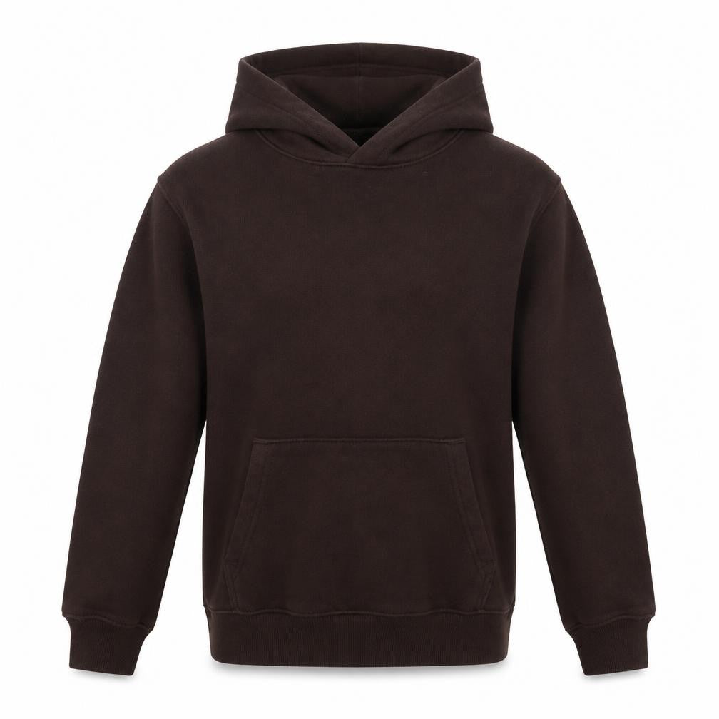 H&M Boys Brown Pullover Hoodie 9-10 Years Soft Cotton Blend Casual