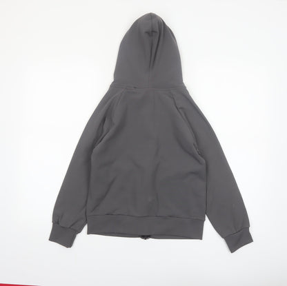 Mago Kids Boys Grey Full Zip Hoodie Size 12 Years Core Logo Lightweight